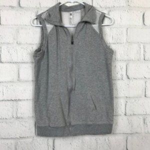 Fabletics Size XS Vest Gray Zipped Athletic Jacket